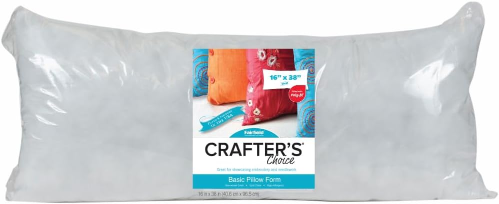 Fairfield Crafters Choice Basic Pillow Form 16 x 38 White
