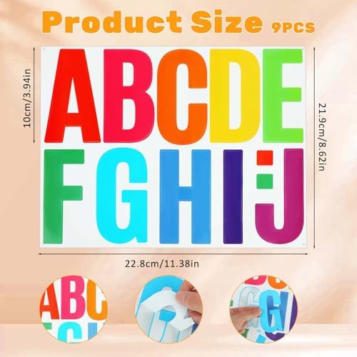 102PCS Large Letter Stickers for Decor and Signage