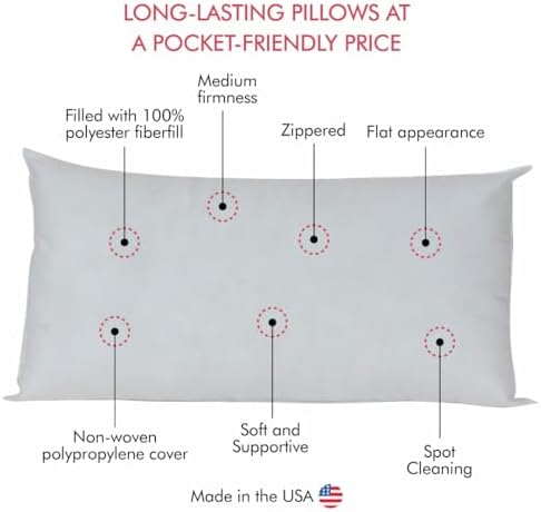 Fairfield Crafters Choice Basic Pillow Form 16 x 38 White