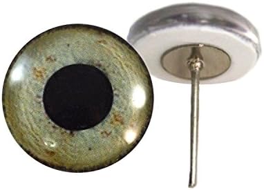 Megans Beaded Designs Eagle Glass Eyes On Wire Pin Posts 12mm