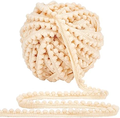 PH PandaHall 25 Yards Pom Pom Fringe Trim for Sewing