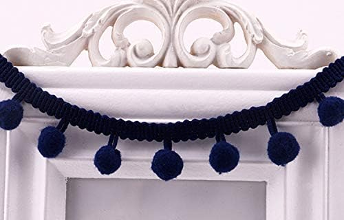 20 Yard Navy Pom Fringe Trim for Crafts and Sewing
