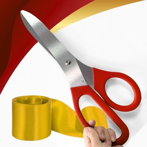Grand Opening Ribbon Cutting Kit - Red Gold Scissors