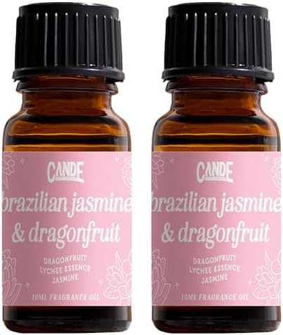 CANDECraftCo Premium Fragrance Oil 2 Pack Brazilian Jasmine Dragonfruit