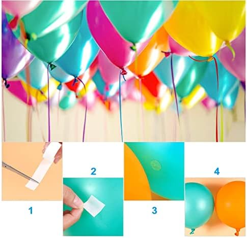 Balloon Arch Kit with 2 Rolls Tape Strips and 2 Rolls Glue Dots