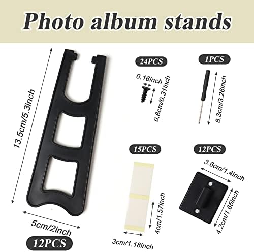 12 Piece Easel Back with Screws and Stickers