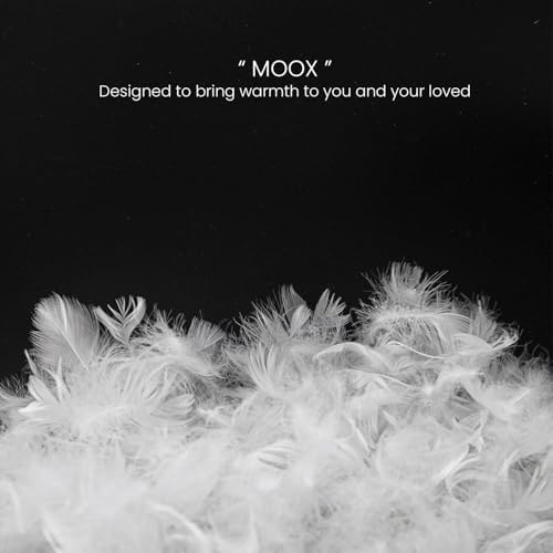 MOOX Down Feather Pillow Filling 2LB White