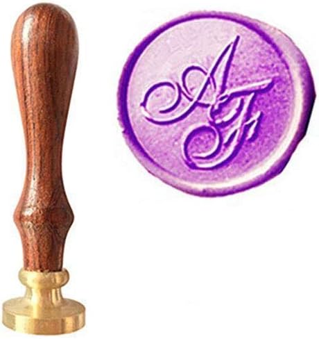 Custom Wedding Wax Seal Stamp Set with Rosewood Handle
