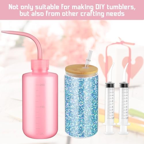 VEEVIIY 11 Piece Snow Globe Tumbler DIY Kit