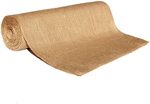 18 Inch x 10 Yd No-Fray Burlap Roll for Table Runners
