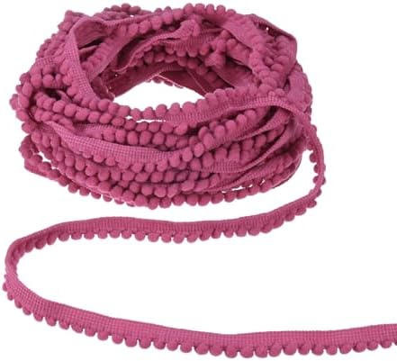 2-Pack Pom Pom Fringe Trim Ribbon for Sewing