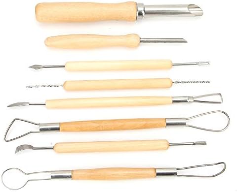 8pcs Ceramic Clay Sculpture Tools Set for Art and Pottery