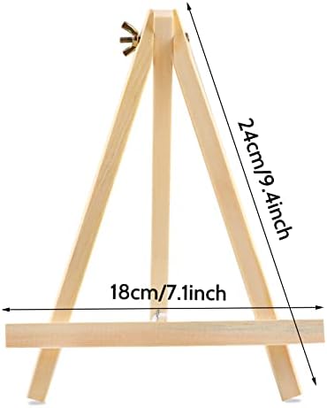 6PCS Wood Easels 9 Inches Tabletop Easels for Painting and Art