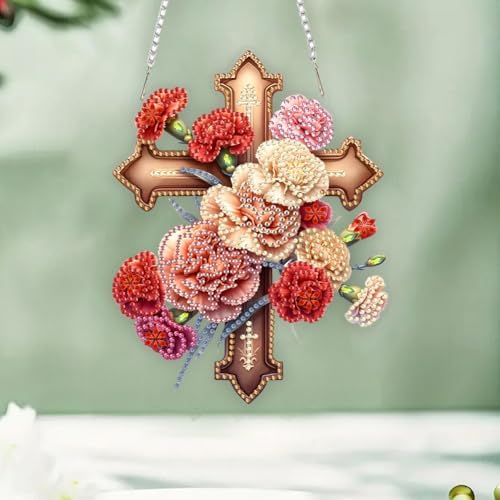 Beautiful Flower Cross Bird Diamond Art Kit 5D DIY