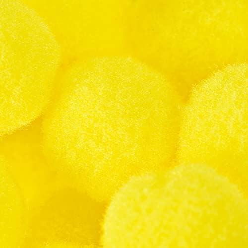 PATIKIL 15mm Bright Yellow Wool Felt Balls Pack of 200