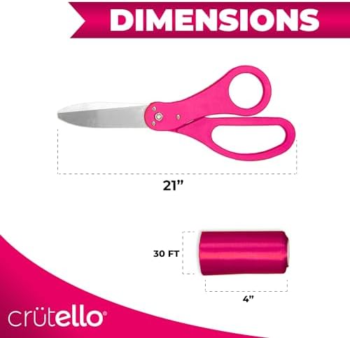 Crutello Giant Ribbon Cutting Ceremony Kit 21 Inch