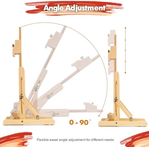 16 Inch Wooden Easel for Canvas Art Display
