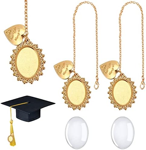 Sureio Memory Photo Charm Graduation Tassel 2 Piece
