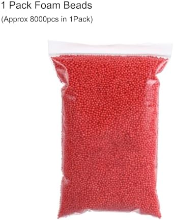 MECCANIXITY 2-3mm Foam Balls Light Red 1 Pack 8000pcs