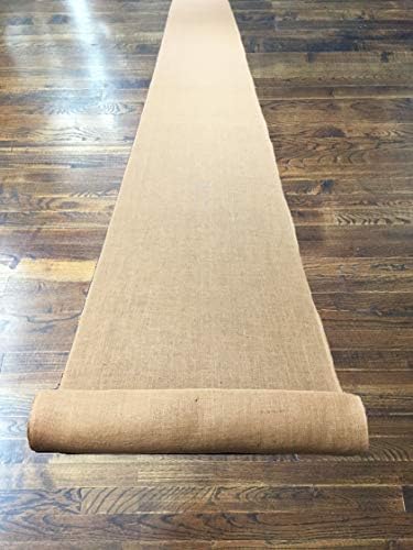 AAYU Jute Burlap Aisle Runner Roll 34x60ft