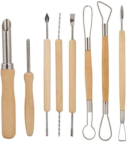 8pcs Ceramic Clay Sculpture Tools Set for Art and Pottery