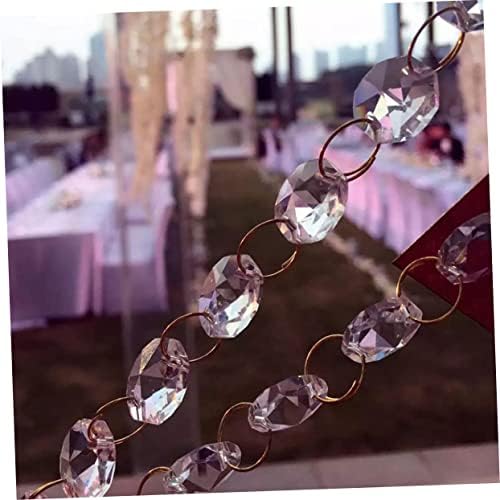 NUOBESTY 10m Bead Curtain 14mm Acrylic Clear Beads