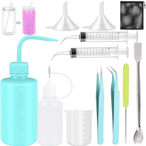CHENGLAI 12 PCS Snow Globe Tumbler Kit for DIY Crafts