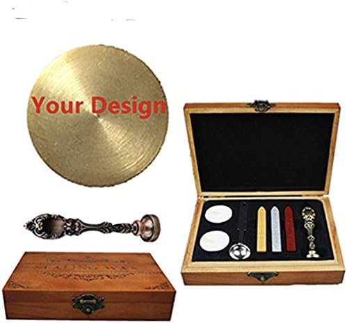 Red Brass Personalized Wax Seal Stamp Set