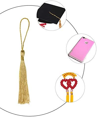 Tupalizy Mini Soft Tassels with Loop for Crafts and Jewelry