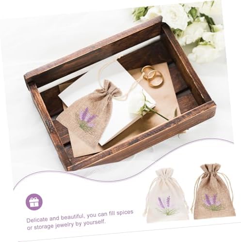 Cabilock 12pcs Lavender Sachet Bags Drawstring Empty Packaging Pouches