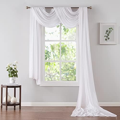 24 Feet White Chiffon Table Runner Fabric