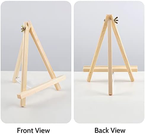 6PCS Wood Easels 9 Inches Tabletop Easels for Painting and Art
