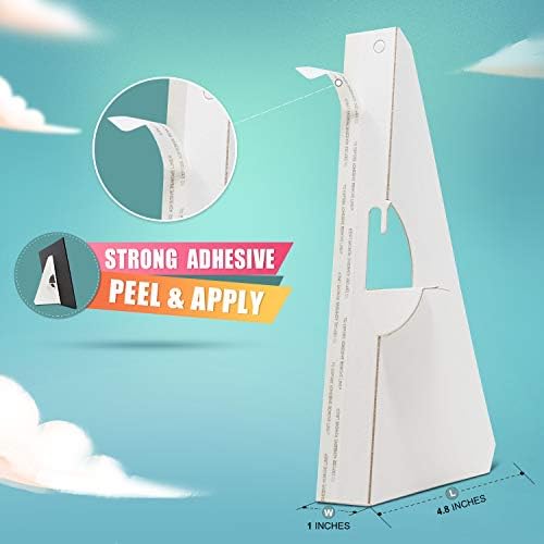 Lineco Self Stick Easel Backs 12 Inch Pack of 25 White