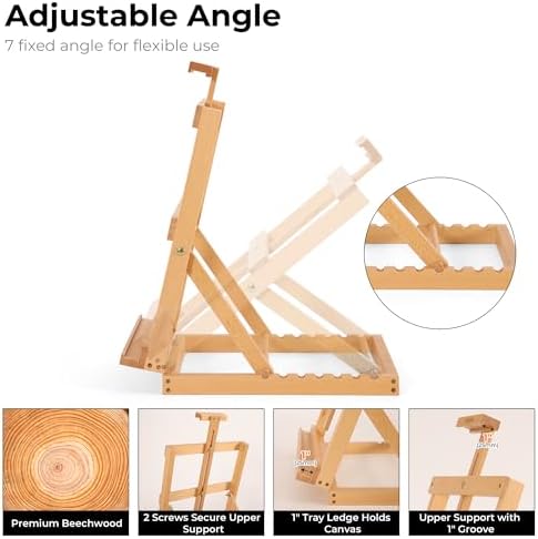 VISWIN Heavy Duty Table Top Easel for Painters