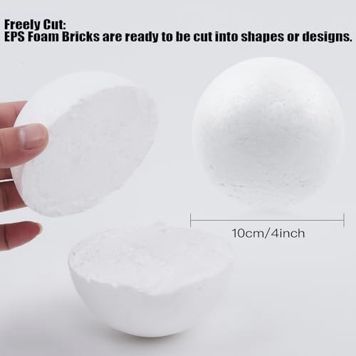 12 Pack 4-Inch Foam Balls for Crafts and DIY Projects