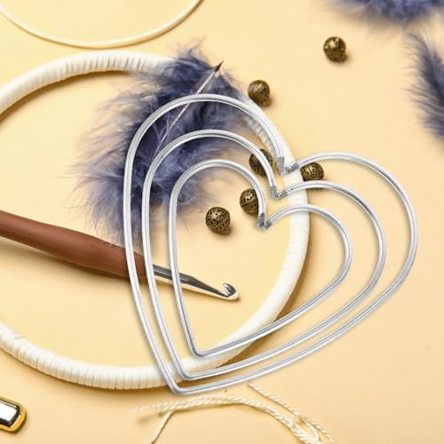 DECHOUS 9Pcs Heart Dream Catcher Rings