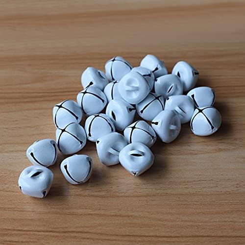 Country Primitive Craft Jingle Bells 24PCS White 1 Inch