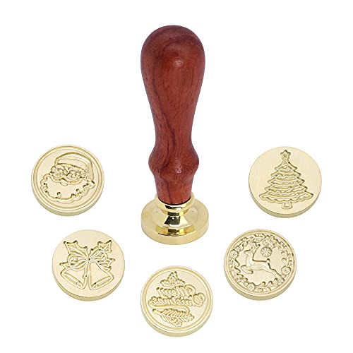 SWANGSA Christmas Wax Seal Stamp Set 6 Pieces