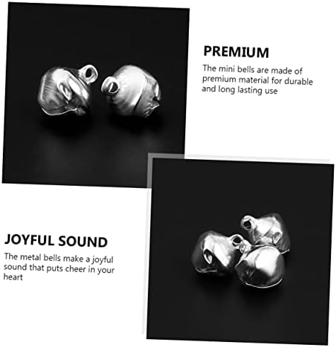 200pcs Silver Christmas Tree Bells for Holiday Decor