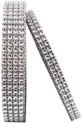 Silver Rhinestone Diamond Ribbon for Wedding Decorations