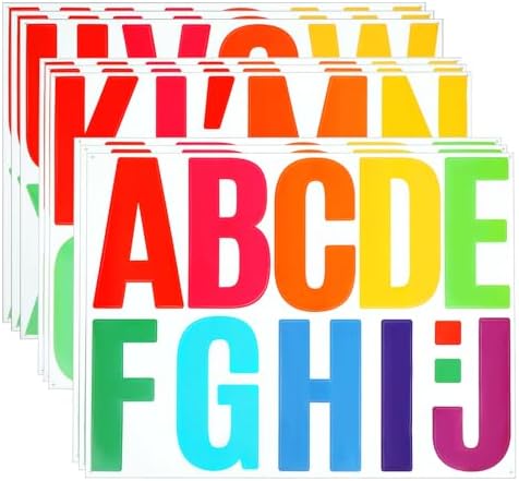 102PCS Large Letter Stickers for Decor and Signage