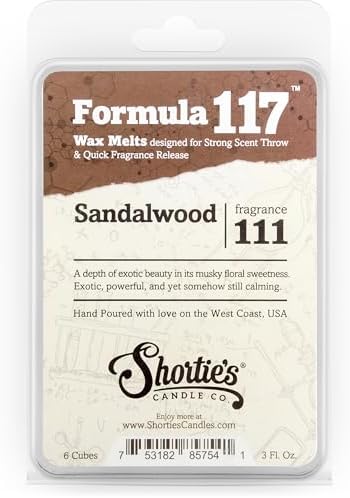 Shorties Candle Company Pure Sandalwood Wax Melts - 3 Oz Bar