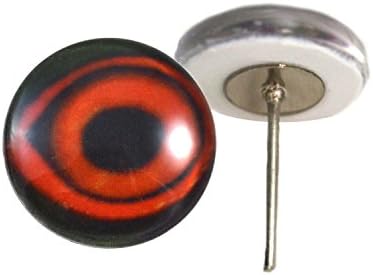 Duck Glass Eyes On Wire Pin Posts for Felt Doll Crafting