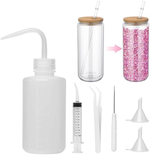 6 Pcs Snow Globe Tumbler Making Kit DIY Supplies