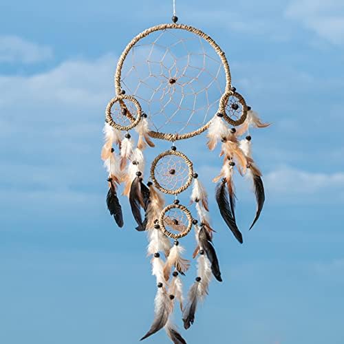BigOtters Dream Catcher Rings Set of 10 Gold Metal Hoops