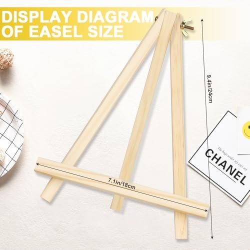 Fesorsi Mini Easels 12 Pack 9 Inch Folding Art Set