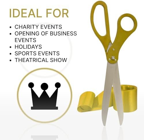 Giant Gold Scissors for Ribbon Cutting Ceremony 25 Inch