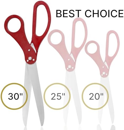 Big Ribbon Cutting Ceremony Kit 30 Inch Red Scissors