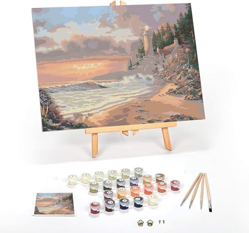 Ledgebay Adult Paint by Numbers Kit Framed Canvas