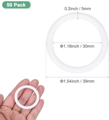 M METERXITY 50-Pack Dream Catcher Rings 15 Inch